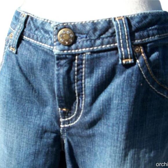 Cache Denim Embroidery Embellished Jean Pant Ankle Crop Stretch New NWT $98 - Picture 3 of 6